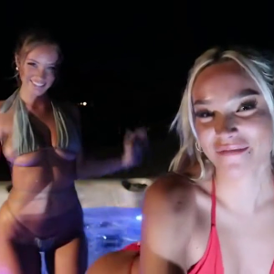 S.B. Lesbian Hot Tub Video